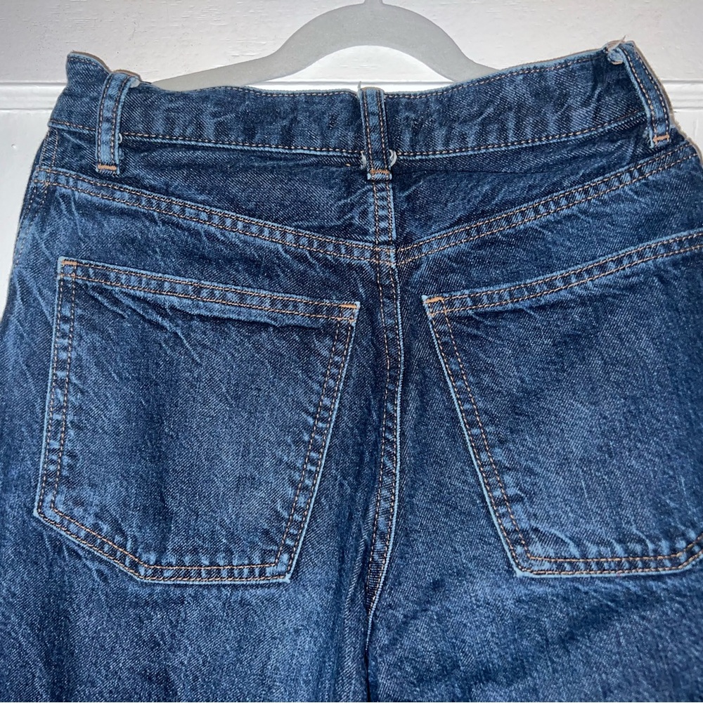 Uniqlo Women's Straight Leg Jeans - Dark Blue